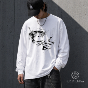 CBDichika SMOKE APE 長袖Tシャツ ジョイントデザイン